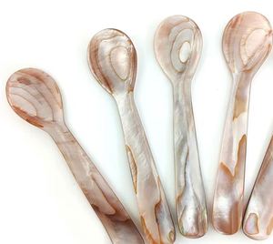ชุดช้อนส้อมเปลือกหอยมุกปรับแต่งได้ ทำด้วยมือ เป็นมิตรกับสิ่งแวดล้อม - Product Image 2