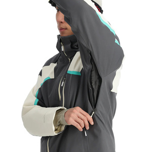 Regular Fit Casual Winter Mens Ski <b>Jacket</b> Waterproof Soft Shell Zipper Breathable Windproof Warm Hooded Front Private Label - Product Image 2