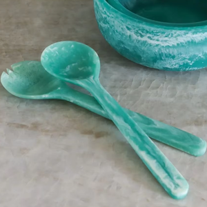 Cuillère en résine artisanale de qualité supérieure, ustensiles hautement polis avec logo personnalisé, pour la maison, les hôtels, les restaurants, directement d'Inde - Product Image 1