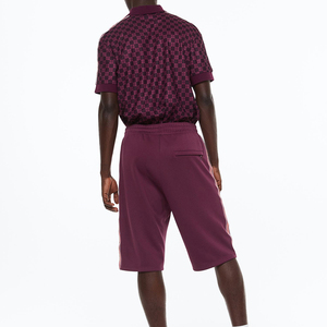 Short de basketball en maille avec deux poches latérales profondes, coupe courte basique d'été, en polyester et coton, style vintage, technique, mi-longueur - Product Image 2