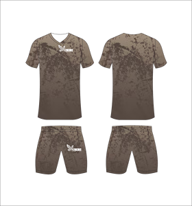 Conjunto de Uniforme de Fútbol Sublimado Personalizado, Patrón Marrón Desgastado, Transpirable, de Secado Rápido, Jersey de Fútbol para Equipo, Conjuntos Cortos para Hombre y Niño - Product Image 1
