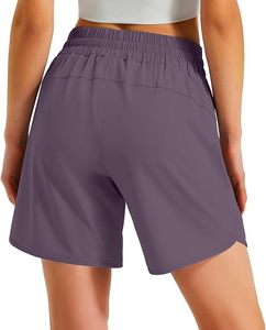 Shorts de sport légers et confortables pour femmes, 5 pouces, en polyester, pour la gym et les activités sportives - Product Image 2