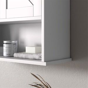 White Bathroom Cabinet/Shelves Wall-mounted Storage Solution - Product Image 6