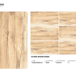 Azulejos de porcelana con acabado mate de la colección Designer Wood, tamaño 600x1200, textura de madera, para pisos y paredes en espacios modernos. - Product Image 1