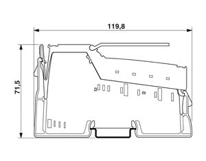 โมดูลป้อนบล็อคเทอร์มินัลเซรามิก IB IL 24 Pwr IN-PAC การเชื่อมต่อสลักเกลียว2861331 3ขั้ว200A 11-20 AWG - Product Image 3