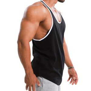 Camiseta sin mangas negra con franja blanca, camiseta deportiva de estilo único y la mejor calidad disponible en todos los colores y estilos. - Product Image 3