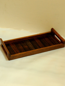 Bandeja de Servir Cuadrada de Madera Hecha a Mano, Moderna, 10x10x2 Pulgadas, con Asas de Hierro, para Decoración de Mesa de Comedor en Bodas y Ramadán, FAIZA CRAFT - Product Image 6