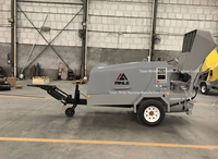 Machine à lisser le béton SP740 Diesel : Convoyeur pneumatique de sable et de mortier avec chargeur hydraulique pour projets professionnels de sous-couche de sol
