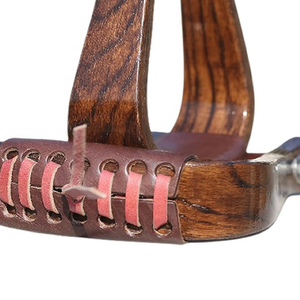 Solid Wood Horse Stirrups Handmade Saddle <b>Footrests</b> for Equestrian Riding Natural Timber Tack Accessories - Product Image 4