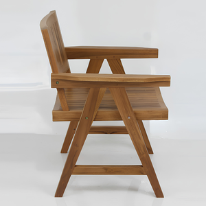 Banco de Jardín Moderno Hecho de Madera de Teca de Alta Calidad, Duradero, Resistente y Ecológico, Apto para Cocina y Villa - Product Image 4