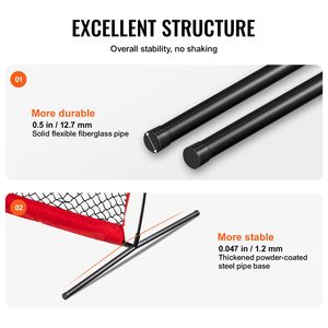 Schermo Portatile per Gabbia da Battuta 7x4 piedi IScreen, Attrezzatura per Allenamento Baseball e Softball con Protezione per il Corpo, per Auto o Uso in Strutture Sportive - Product Image 4