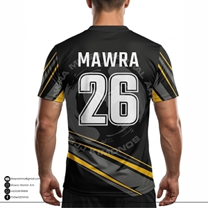 Maillot de football personnalisé sublimé 2026 – Respirant, pour équipe, entraînement MAWRA MMA BJJ, avec impression nom et numéro - Product Image 2