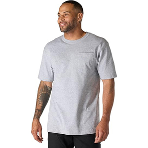 Vintage Enzyme Wash Plain T <b>Shirt</b> Men Wholesale 100% Cotton Heavyweight Blank Tee 260GSM - Product Image 1