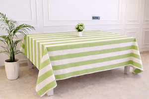 Nappe en coton florale indienne faite à la main, imprimée au bloc, moderne, écologique et durable, idéale pour les mariages, les dîners à la maison, les fêtes et les événements - Product Image 2