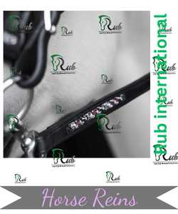 Luxury Icelandic Horse Bridle Padded <b>Leather</b> Bridle with Pink & White Crystals Custom Equestrian Gear also customize logo - Product Image 2