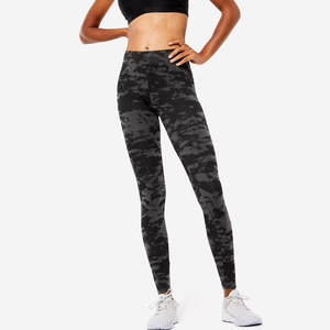 กางเกงโยคะเอวสูงสำหรับผู้หญิง แบบสั่งทำได้ ชุดออกกำลังกาย ผ้าโพลีเอสเตอร์/ไนลอน ยืดหยุ่น ระบายอากาศ เป็นมิตรกับสิ่งแวดล้อม ทรงวี ขายส่ง - Product Image 1