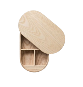 Panier chauffe-tortillas mexicain en bois de manguier, boîte à chapati/roti indienne, boîte bento en bois avec couvercle – Grande vente - Product Image 6