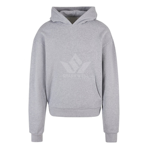 เสื้อฮู้ดซิปผู้ชายทรงโอเวอร์ไซส์ SPARKWELL ผ้าฝ้ายเฟรนช์เทอร์รี่ สไตล์ลำลอง สตรีทแวร์ - Product Image 6