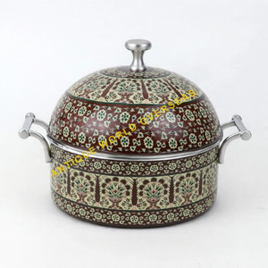 Olla/Cacerola de Acero Inoxidable de 28 cm con Tapa Aislante, Diseño Floral Moderno y Minimalista, Duradera, Antiadherente, para Mantener la Comida Caliente - Product Image 6