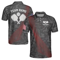 Polo de pickleball pour homme, col Peter Pan, demi-fermeture, manches courtes, UPF 50+, vêtements de sport d'extérieur, respirant, séchage rapide, extensible