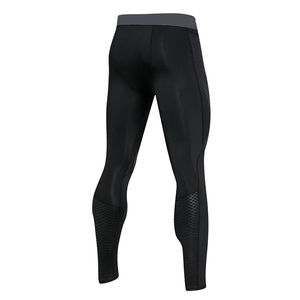Leggings de sport pour hommes, taille élastique, logo personnalisé, service OEM, respirant, léger, matière personnalisée, longueur intégrale - Product Image 5
