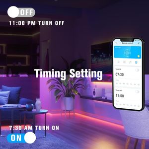 Tira de Luces LED de 130 pies para Dormitorio y Escritorio, Decoración RGB para Interiores con Control Remoto, Luces Inteligentes de 24V, Regalos de Cumpleaños - Product Image 5