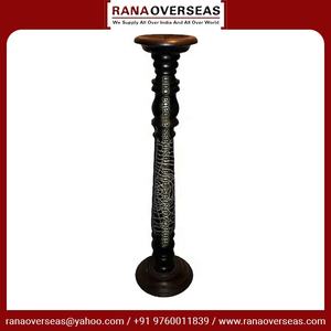 High on Demanding Tall Wooden Candle Holder Stand With Hand Crafted Design for <b>Tables</b> Decoration Hotel Decoration - Product Image 6