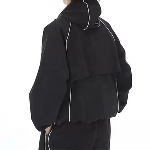 Custom Streetwear Solid <b>Teenagers</b> Unisex Windbreaker <b>Suits</b> High Quality Anti-Bacterial Breathable Summer 2-Piece Lightweight - Product Image 4