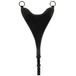 Équipement équestre en cuir de qualité supérieure : Bretelles de selle rigides avec fixation martingale et boucles à roulettes réglables – Produit équin - Product Image 2