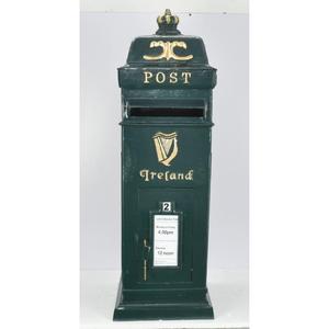 Country Style Irish Green Post <b>Box</b> For Ground Display Christmas Holiday Decoration Vintage Design Letter <b>Box</b> Durable Waterproof - Product Image 4
