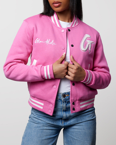 TRENDY <b>WOMEN</b> CROPPED LETTERMAN <b>JACKET</b> <b>VARSITY</b> <b>BOMBER</b> CUSTOM EMBROIDERY LOGO STREETWEAR Y2K FASHION WHOLESALE OEM SUPPLIER - Product Image 6