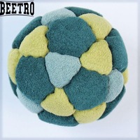 Ballon Hacky Sack de haute qualité avec logo personnalisé, ballon de kick rembourré toutes saisons, couleur personnalisable, pour la gym