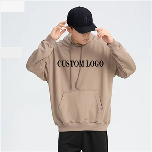 High Quality 100% Cotton <b>Pullover</b> Warm Oversize Wholesale <b>Men</b> Custom Logo Printing Embroidery Hoodies - Product Image 1
