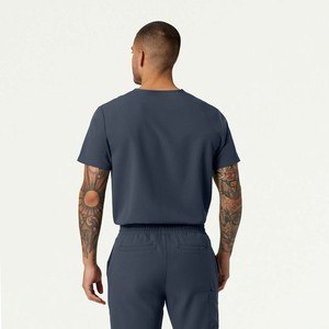 Uniforme Médico Unisex Transpirable y Ecológico Pentax, Estilo Jogging, Pantalones Rectos Grises, 100% Algodón - Product Image 3