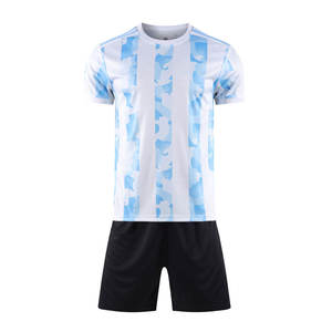 Ensemble de maillots de football sublimés pour hommes, col en V, manches courtes, dégradé bleu rose, tissu respirant, vêtements de sport ajustés - Product Image 6