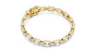 Hailer Jewelry Women 9K Rose <b>Gold</b> VVS Moissanite Diamond Tennis <b>Bracelet</b> Moissanite <b>Bracelets</b> Et <b>Bracelets</b> - Product Image 2