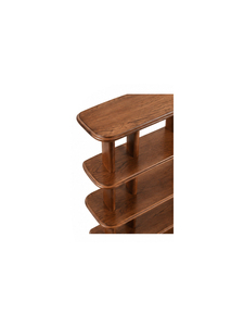 Librería Moderna de Madera Independiente con 6 Estantes, Estantería Modular con Compartimentos, Diseño Minimalista, Mueble para Sala de Estar u Oficina en Casa - Product Image 5
