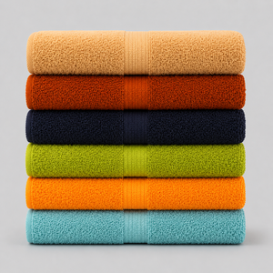 Serviette en tissu éponge de haute qualité, fabriquée avec un tissu à boucles douces, offrant une grande capacité d'absorption, une sensation confortable et une utilisation fiable pour les soins quotidiens. - Product Image 1