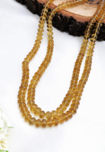 สร้อยคอประดับลูกบอลควอตซ์น้ำผึ้งธรรมชาติเจียระไน, หินธรรมชาติสำหรับทำเครื่องประดับชั้นดี หินสำหรับขายส่ง - Product Image 2