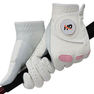 Gants de golf de qualité supérieure avec sangles réglables, fabriqués au Pakistan, taille personnalisée, en peau de mouton. - Product Image 4