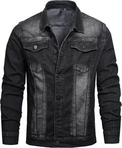 Veste en jean bleu coupe classique pour homme – Veste en jean en coton de qualité supérieure pour homme avec fermeture boutonnée, style décontracté et confort au quotidien - Product Image 1