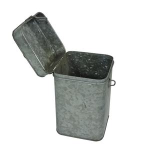 กล่องเก็บของในครัวสำหรับอาหารกาแฟกระป๋องชุบสังกะสีรูปทรงสี่เหลี่ยมพร้อมฝาปิดออกแบบได้ตามต้องการ - Product Image 2