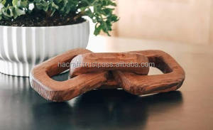 H a CRAFT Handmade <b>Wooden</b> Wall <b>Shelf</b> Farmhouse & <b>Rustic</b> Design Modern Art Oval Shape Florals Pattern Home Decor - Product Image 2