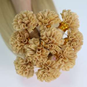 Extensiones de Cabello Humano con Microeslabones K Tips, Cabello Virgen Crudo, Microeslabones Afro Rizado Liso, Extensiones de Cabello con Punta K - Product Image 2