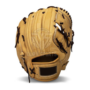 Gants de baseball professionnels en cuir véritable pour l'entraînement en terrain intérieur et extérieur, gants de sport souples et durables - Product Image 3