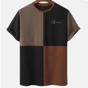 T-shirt décontracté léger pour homme avec texture douce, coupe décontractée et tissu respirant, parfait pour un confort quotidien - Product Image 1