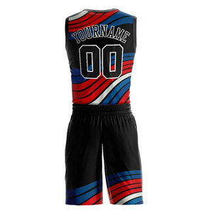 Custom Basketball Jersey Set Sleeveless Mesh Uniform With Team Name Number 00 For Adults All Seasons Sublimated <b>Print</b> - Product Image 3