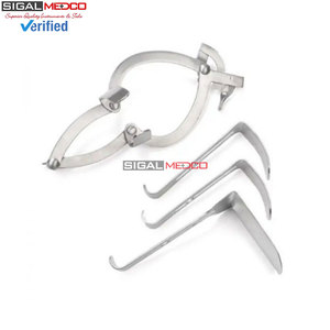 ชุดเครื่องมือผ่าตัดสแตนเลสคุณภาพพรีเมียม Lone Star Veterinary Retractor Ring แบบปรับได้ ใช้งานได้โดยไม่ต้องใช้มือ พร้อมระบบล็อคอัตโนมัติ - Product Image 5
