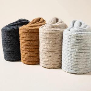 Men's Crew <b>Socks</b> Solid Color Knitted Cotton Breathable Daily Wear Autumn Standard <b>Thickness</b> Regular Style - Product Image 3