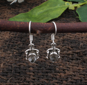 Boucles d'oreilles en topaze bleue naturelle de Londres, argent sterling 925, pierres précieuses facettées, pendantes, élégantes, cadeau d'anniversaire pour femmes - Product Image 5